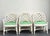 White Chairs in Lilly Pulitzer for Lee Jofa “Well Connected” Set of 6 For Sale - Image 8 of 10