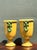 Late 20th Century Vintage Italian Pedestal Ceramic Vases With Bow Detail For Sale - Image 5 of 12