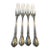 Antique Gorham Sterling Silver Dinner Fork Chantilly (Sterling, 1895, Lion-Anchor-G, Monogram "N"). 7.5" Long. Per Piece, 4 Available For Sale