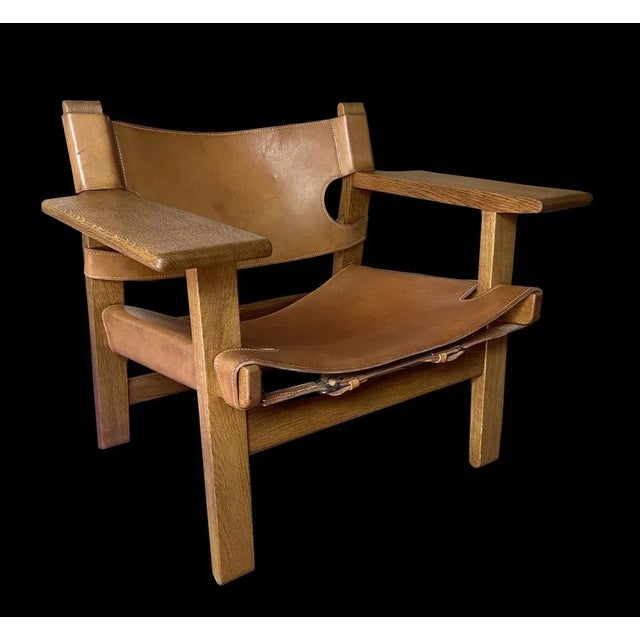 1960s Mod. 2226 Spanish Chair by Borge Mogensen for Fredericia For Sale - Image 5 of 5