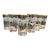 1950s Set of Six Mid Century Modern Bartlett Collins Highball Glasses- Beautifully Designed Grapevines Around Upper Half of Glasses With 24k Gold Trim For Sale