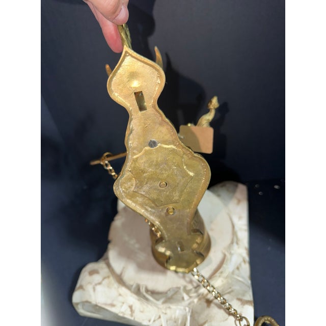 1970s Celestial Meets the Sea Brass Monastery Bell For Sale - Image 11 of 12