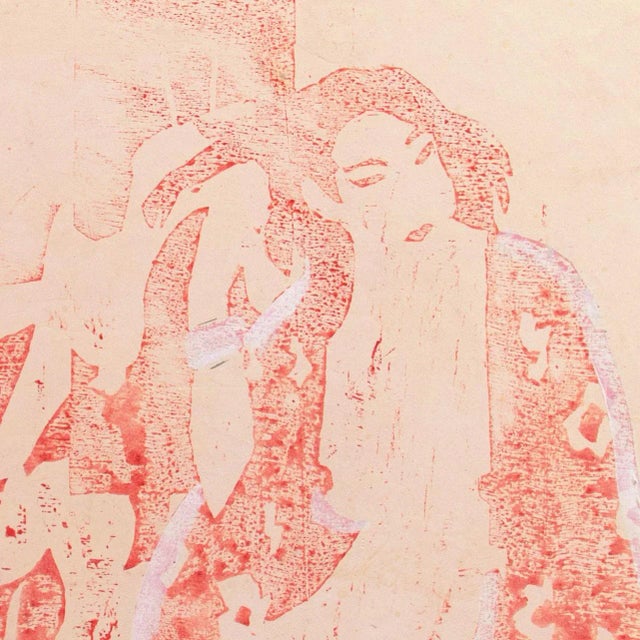 Estate stamped, verso, for Victor Di Gesu (American, 1914-1988) and created circa 1950. A substantial monotype and gouache...