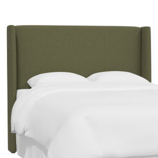 Jordan Full Wingback Headboard in Zuma Laurel For Sale