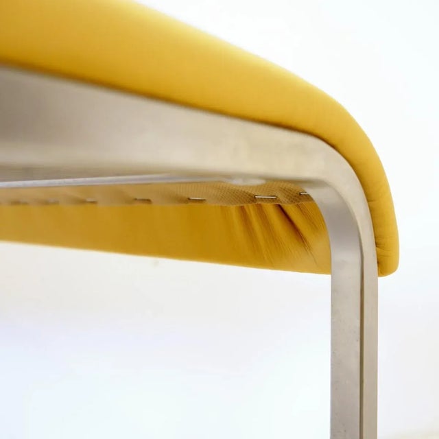 Yellow Leather Lounge Chair from Ligne Roset, 1960s For Sale - Image 7 of 14
