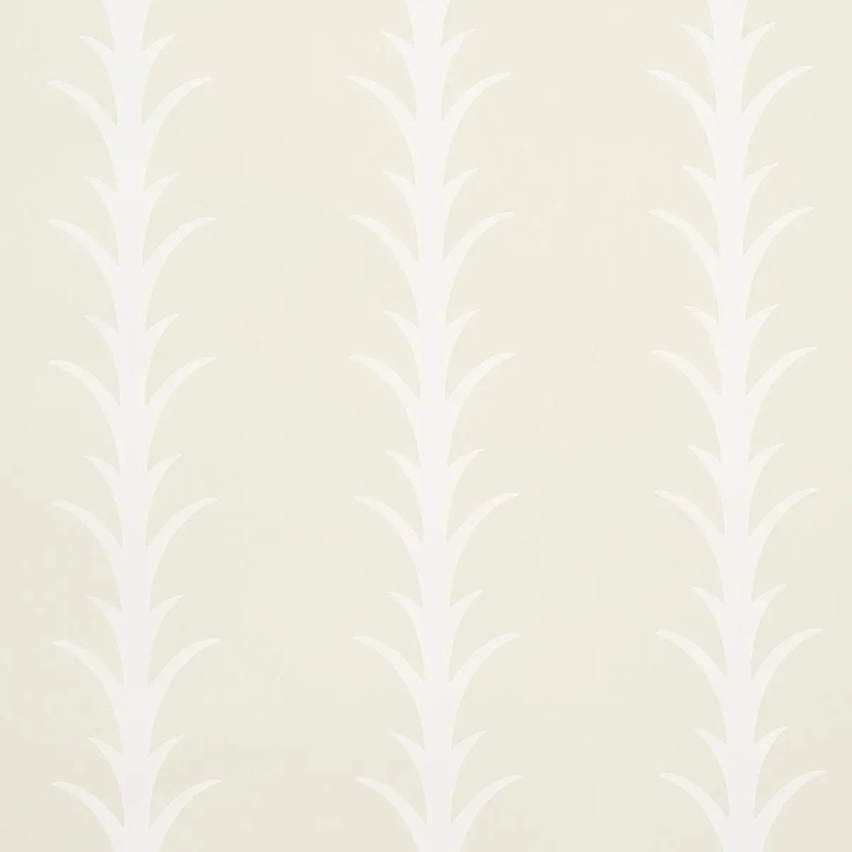 Schumacher x Celerie Kemble Acanthus Stripe Wallpaper in Ivory on