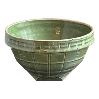 1930s Nelson McCoy Stoneware Mixing Bowl For Sale