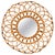 Round Organic Mirror in Rattan and Wicker by Franco Albini, Italy, 1960s For Sale - Image 13 of 13
