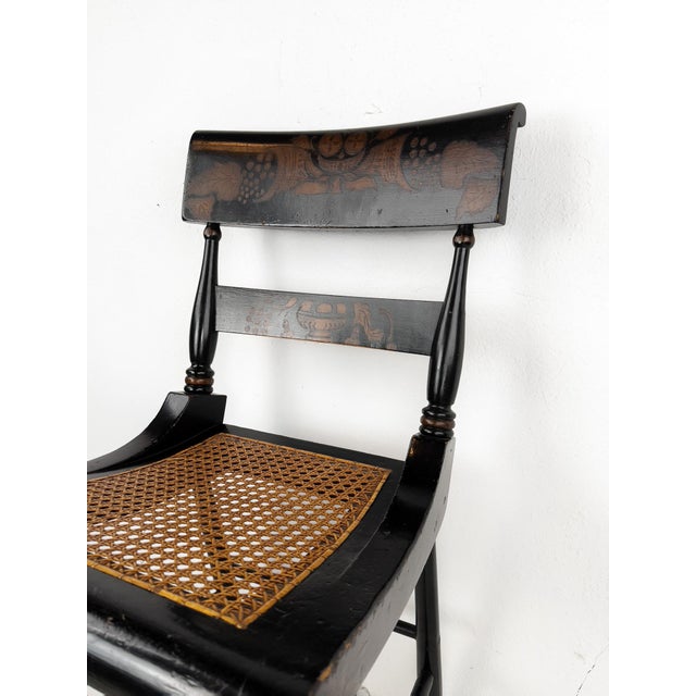 Late 19th Century Hitchcock Style Chair With Cane Seat For Sale - Image 12 of 15