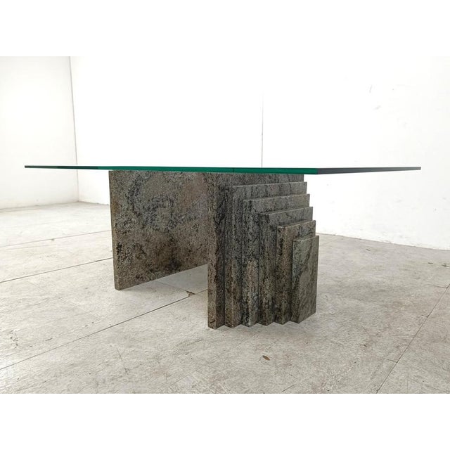 Vintage Granite Coffee Table, 1980s For Sale - Image 8 of 9
