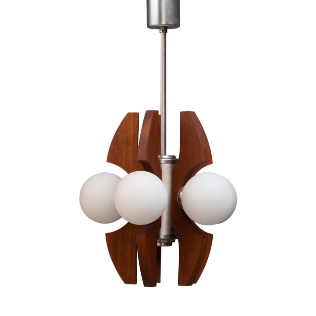 Mid-Century Modern Pendant Light from Elektrofem, 1970 For Sale