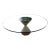 “Entropy” Sculptural 60" Round Glass Dining Table Attributed to Donghia For Sale