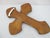 Black Milagros Sacred Amulet Charms Large Mexican Folk Art Wooden Wall Cross For Sale - Image 8 of 8