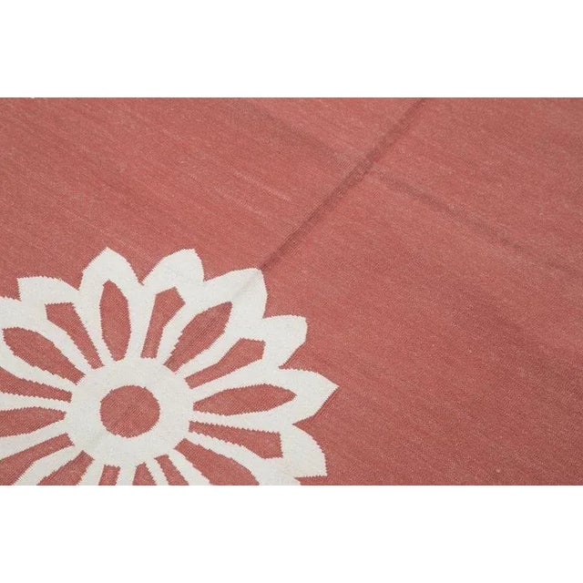 Vintage Flatweave Dhurrie Rug For Sale - Image 5 of 7