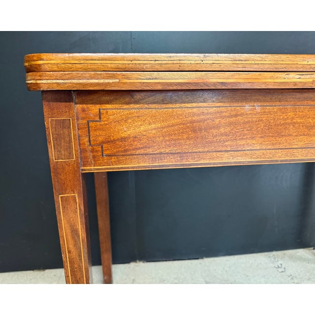 Wood Antique Georgian Mahogany Tea Table, 1800 For Sale - Image 7 of 12