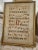 Beautiful early hand written church music on vellum framed so you can see the back ...clear glass on each side.