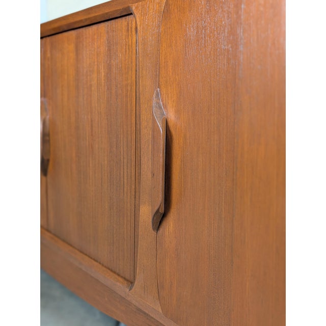 Wood Vintage Mid Century Modern Teak Sideboard / Buffet Designed by Johannes Andersen, Attributed For Sale - Image 7 of 17