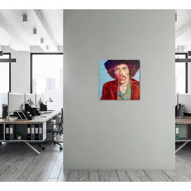 Contemporary Modern Narratives Collection — Contemporary Pop Art Portrait (24″×24″, Original Oil on Canvas) For Sale - Image 3 of 12