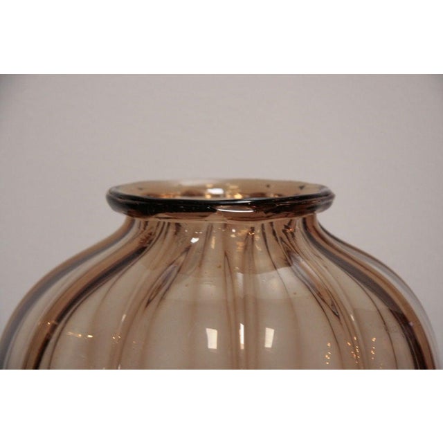 1940s Napoleone Martinuzzi Italian Glass Vase For Sale - Image 5 of 9