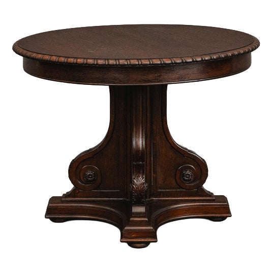 Late 19th Century Historicist Table in Oak For Sale