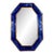 Modern Cobalt Blue Murano Glass Octagonal Mirror For Sale