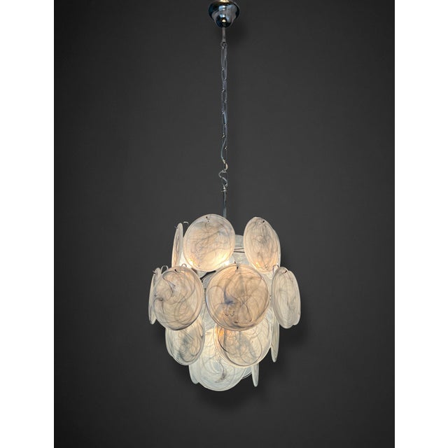 Glass Vintage Italian Murano Chandelier, 1990s For Sale - Image 7 of 18