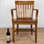 Original Early 20th Century Bankers Library Chair Solid Mahogany with a Drastic Grain Throughout Original Deep Satin...