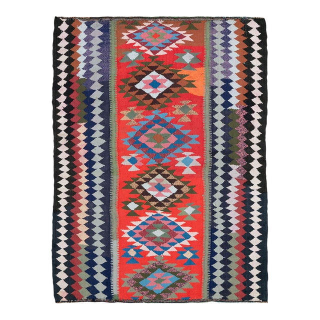 Galerie Shabab Collection Mid-20th Century Persian Flatweave Kilim Rug For Sale