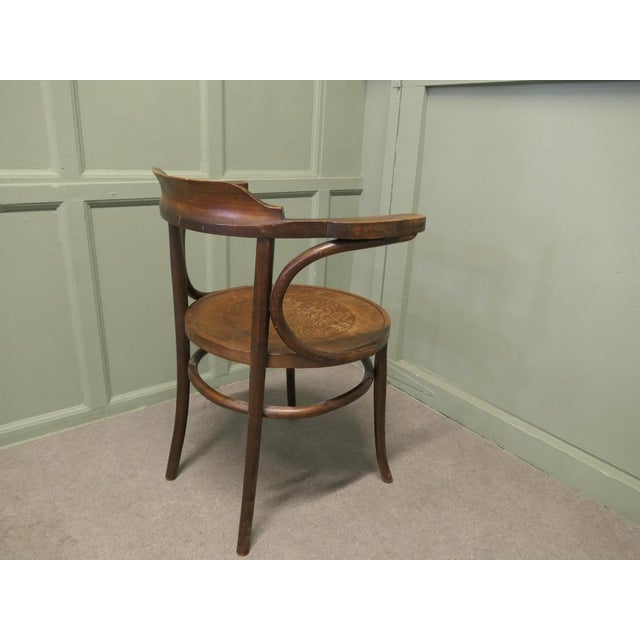 Large Roomy Bentwood Carver Chair This Is a and Charming Piece, 1900 For Sale - Image 6 of 8