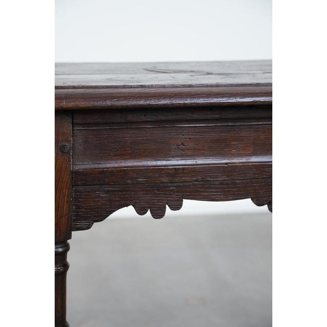 Antique English Oak Side Table or Stool, 18th Century For Sale - Image 12 of 15