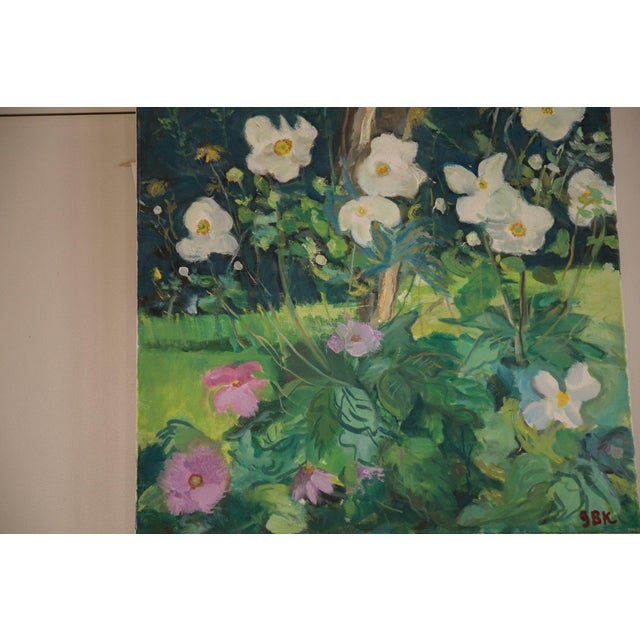 Textile Grace B. Keogh Painting "Anemone's Flowers" For Sale - Image 7 of 7