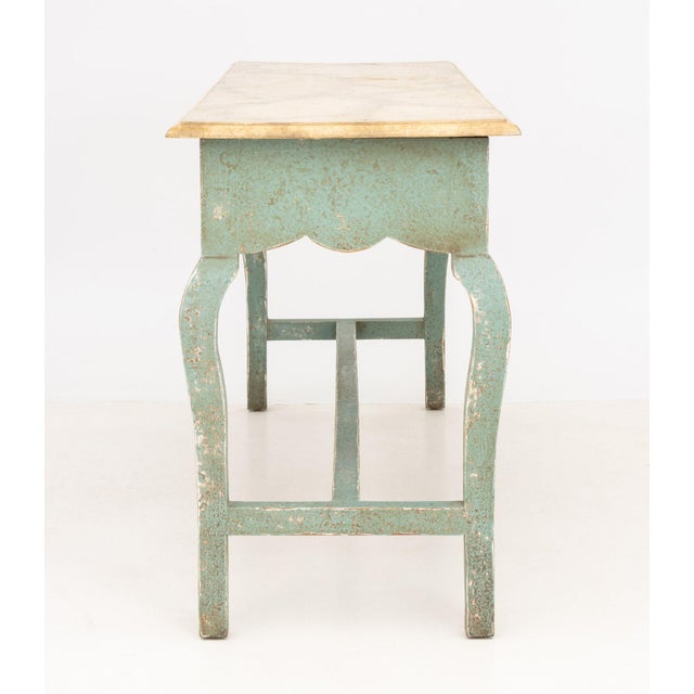 Niermann Weeks French Provincial Style Painted Wood Console Table For Sale In New York - Image 6 of 8