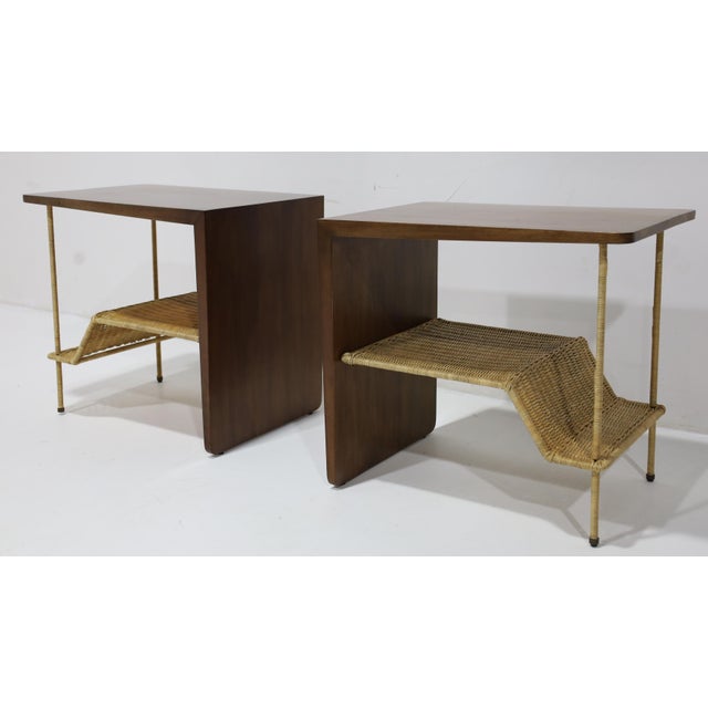 Pair of McGuire "Dornick" Side Tables or Nightstands For Sale In Dallas - Image 6 of 9