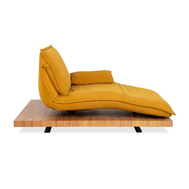 Yellow Gold Fabric Free Motion Edit 2 Lounger Electric Function from Koinor For Sale - Image 13 of 16
