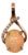 Ethiopian Opal Pendant With Natural Diamond Accents in Solid 14k Gold, 10x8mm For Sale