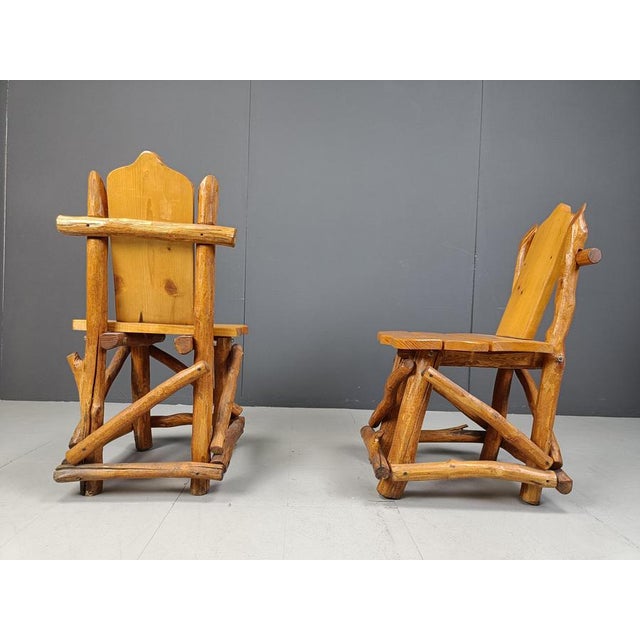 Vintage Brutalist Dining Chairs, 1960s, Set of 4 For Sale - Image 11 of 12