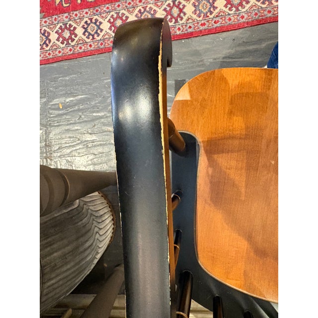Mid-Century Columbia Wooden Two-Toned Armchair For Sale - Image 9 of 10
