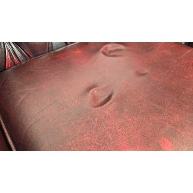 Leather Sofa in style of Chesterfield, 1980s For Sale - Image 9 of 16
