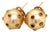 South Sea Pearl Sapphire Earrings 14k Gold Certified For Sale