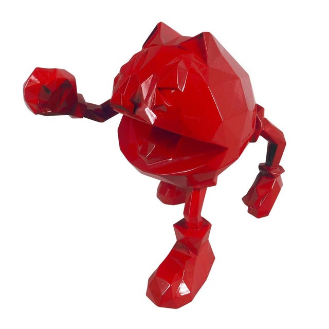 Plastic Red Resin Pac Man from Richard Orlinski For Sale - Image 7 of 7