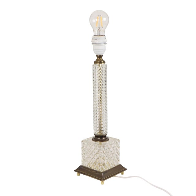 Vintage Glass Table Lamp, 1970s For Sale - Image 14 of 14