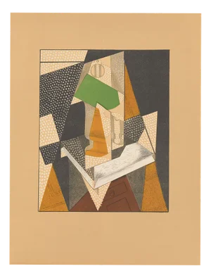 Juan Gris, Au Solei du Plafond "La lampe", 1955, Lithograph