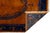 This striking antique Chinese wool rug showcases a vibrant mandarin orange field typical of the Art Deco movement. It...