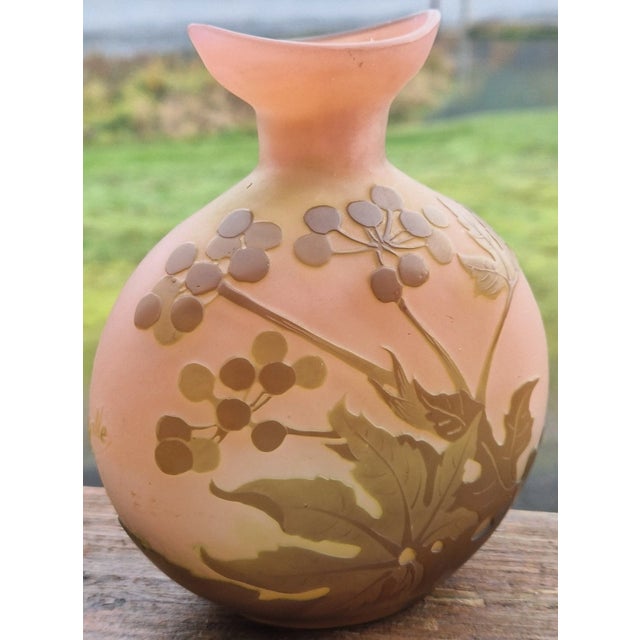 Emile Galle Nancy (France) - Art Nouveau Floral Vase, c.1900 For Sale In Portland, OR - Image 6 of 6