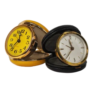1970’s French and Japanese Folding Alarm Clocks - Set of 2