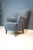 Textile Blue Armchair from C.M. Madsen, 1950s For Sale - Image 7 of 7