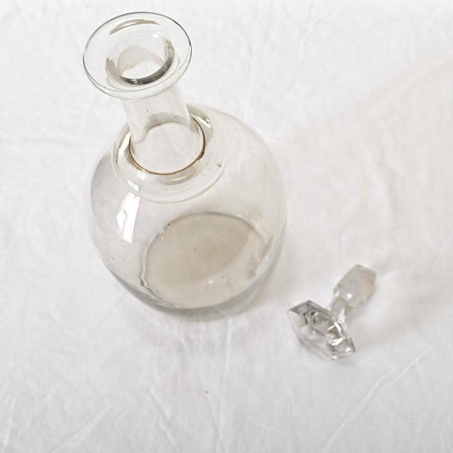French 19th Century Large Glass Calvados Decanter With Stopper For Sale In Baton Rouge - Image 6 of 8