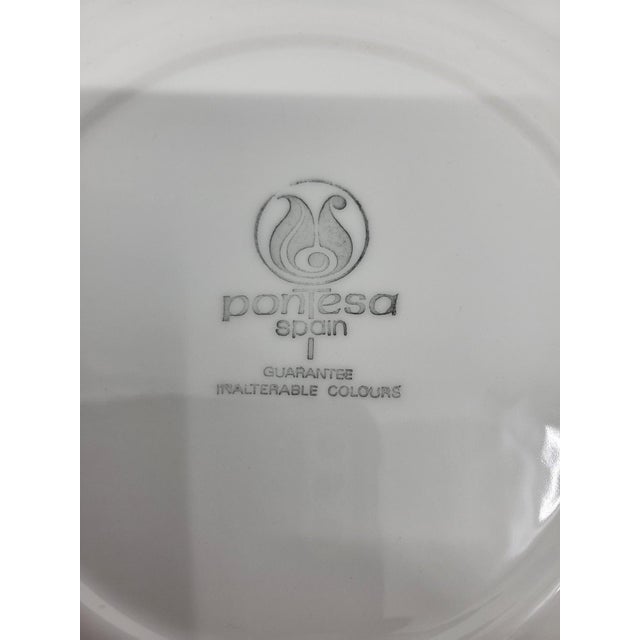 Ceramic Pontesa Spain Fruit Plate Set, Set of 18 For Sale - Image 7 of 8