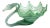 1950s Green Murano Glass Swan Bowl For Sale