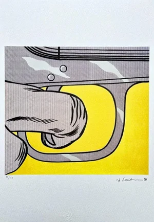 After Roy Lichtenstein, "Sock Announcement", 1990s, Silk-Screen